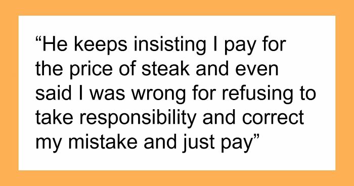 Man Forces Tired Wife To Cook Him A Steak, Expects Pay When It Gets Burned Because Of Him