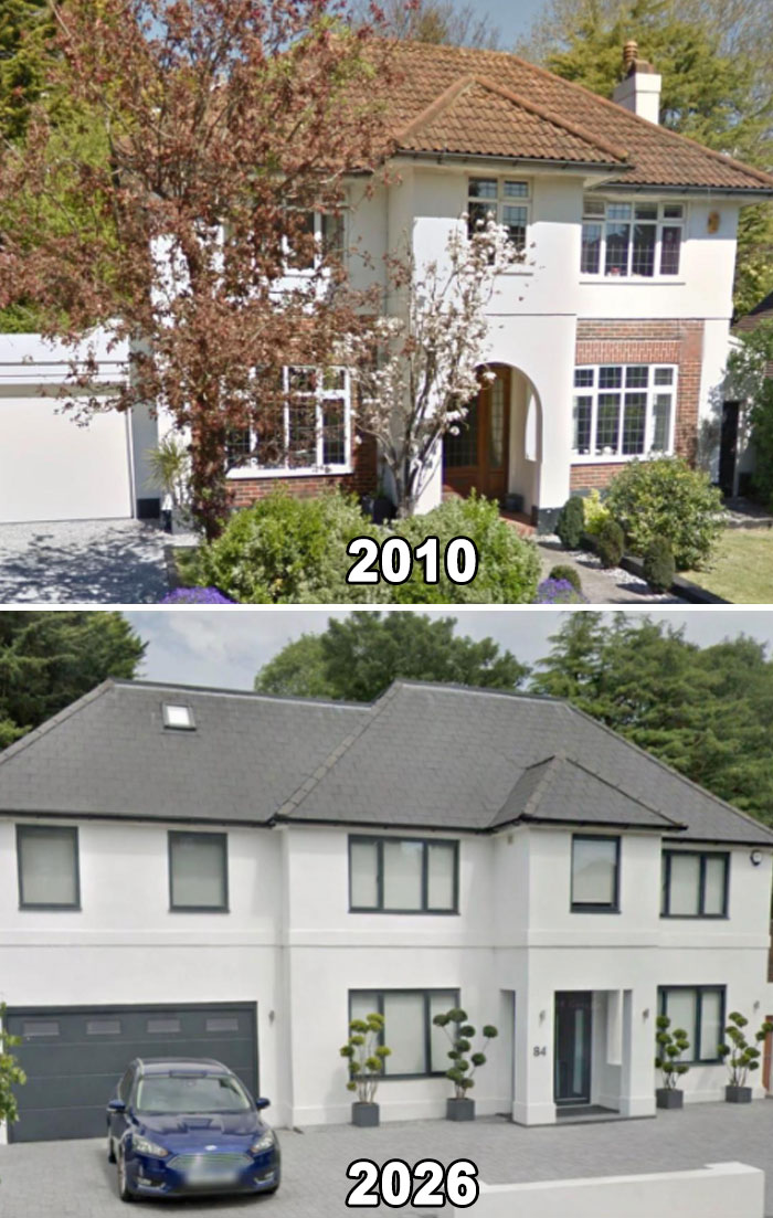 37 ‘Then Vs. Now’ Pics Of Houses On Google Maps That Made The Internet Seriously Mad
