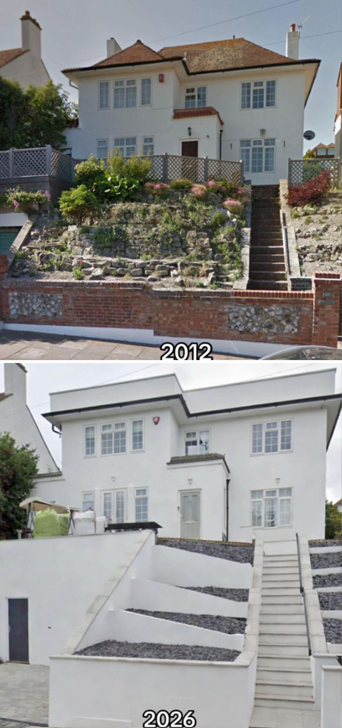 37 ‘Then Vs. Now’ Pics Of Houses On Google Maps That Made The Internet Seriously Mad