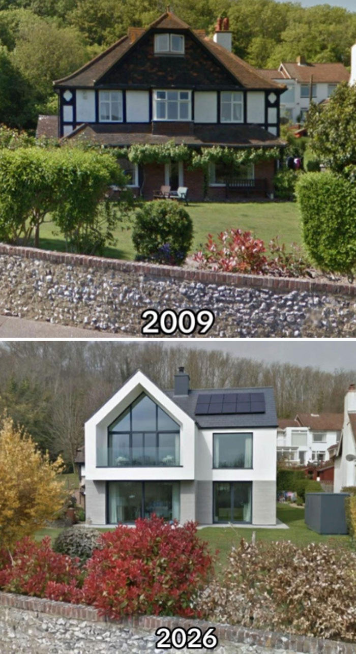 37 ‘Then Vs. Now’ Pics Of Houses On Google Maps That Made The Internet Seriously Mad