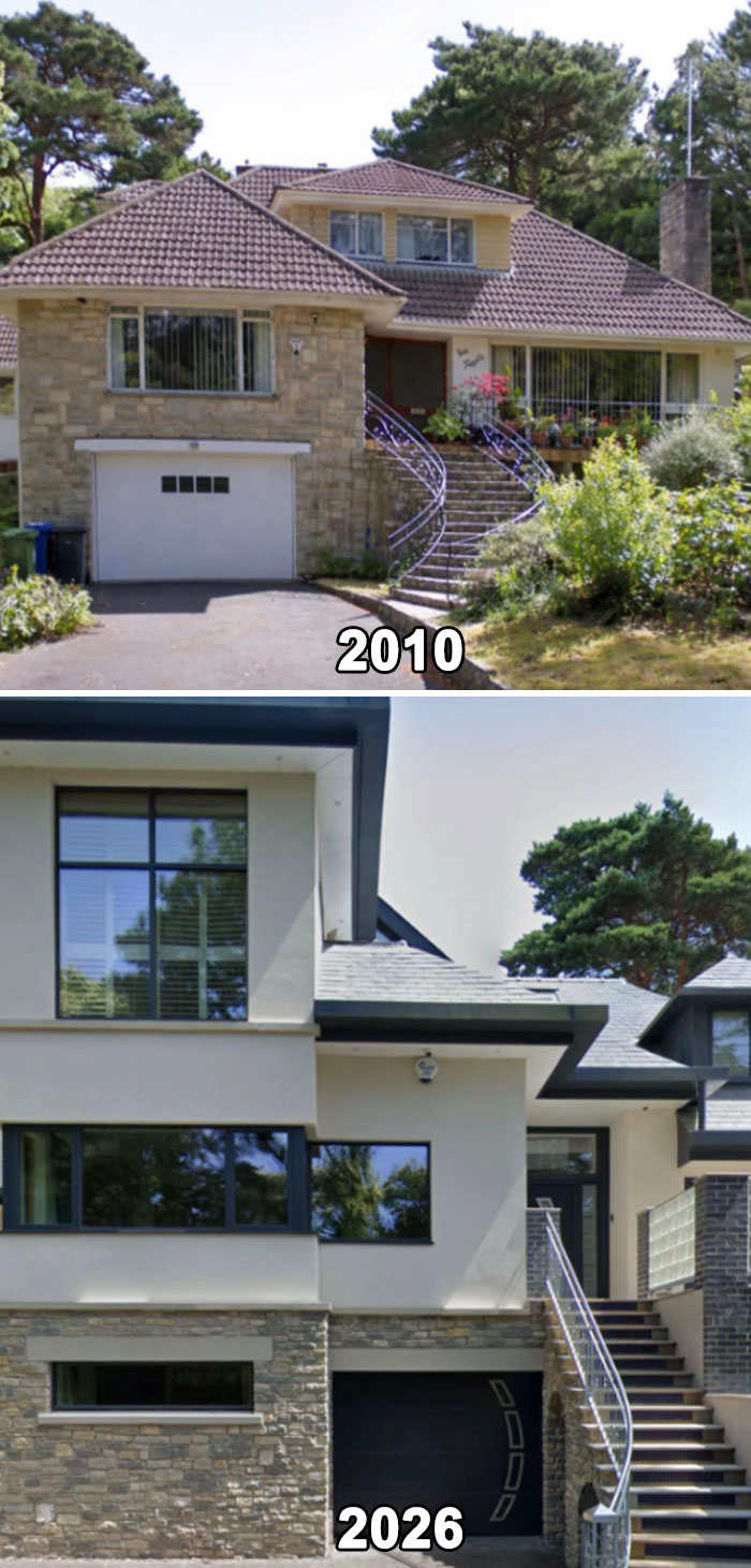 37 ‘Then Vs. Now’ Pics Of Houses On Google Maps That Made The Internet Seriously Mad