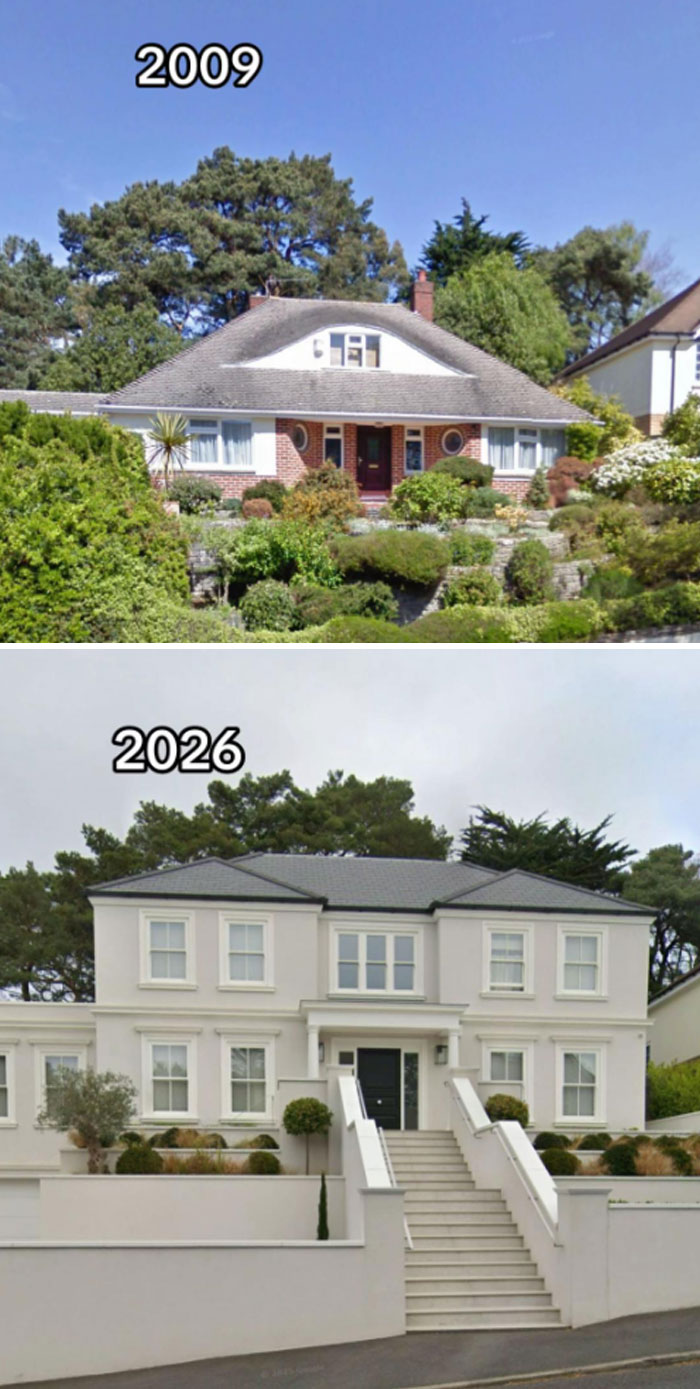 37 ‘Then Vs. Now’ Pics Of Houses On Google Maps That Made The Internet Seriously Mad