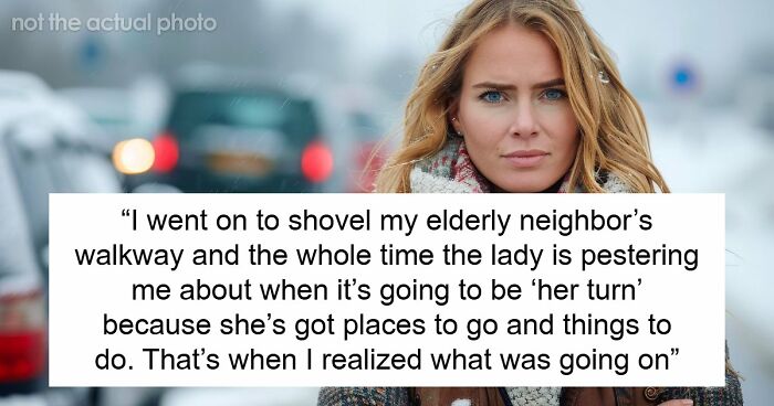 Kind Man Helps The Elderly Even While His Entitled Neighbor Follows Him Around