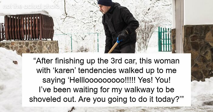 Kind Man Helps The Elderly Even While His Entitled Neighbor Follows Him Around