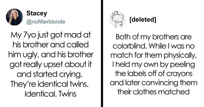 49 Hilarious Examples Of Sibling Rivalry That Might Remind You Of Your Childhood