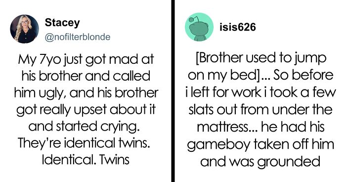 49 Hilarious Examples Of Sibling Rivalry That Might Remind You Of Your Childhood