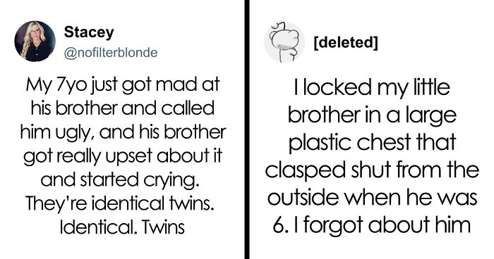 49 Hilarious Examples Of Sibling Rivalry That Might Remind You Of Your Childhood