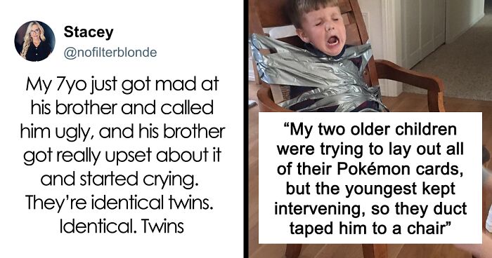 49 Hilarious Examples Of Sibling Rivalry That Might Remind You Of Your Childhood