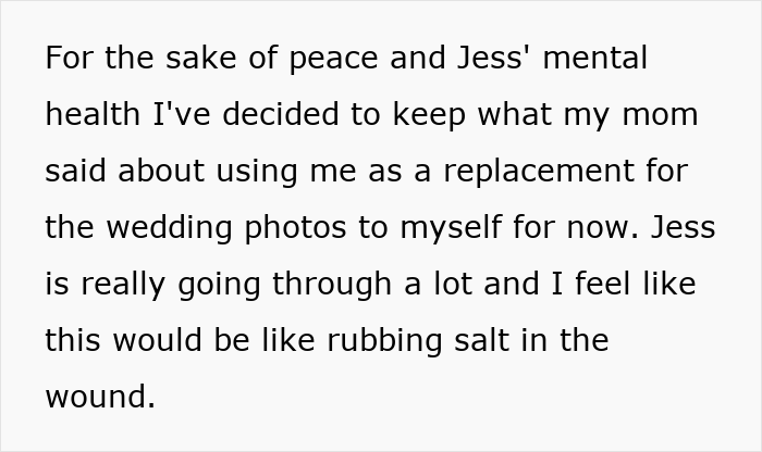 Woman Flabbergasted After Mom Offers An Absolutely Unhinged Idea To Save Her Twin Sister&rsquo;s Wedding