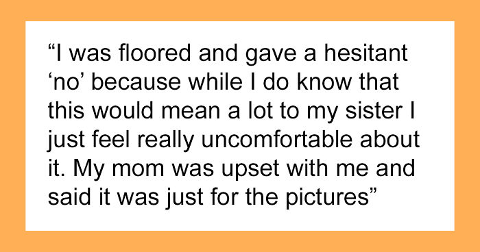 Woman Flabbergasted After Mom Offers An Absolutely Unhinged Idea To Save Her Twin Sister’s Wedding