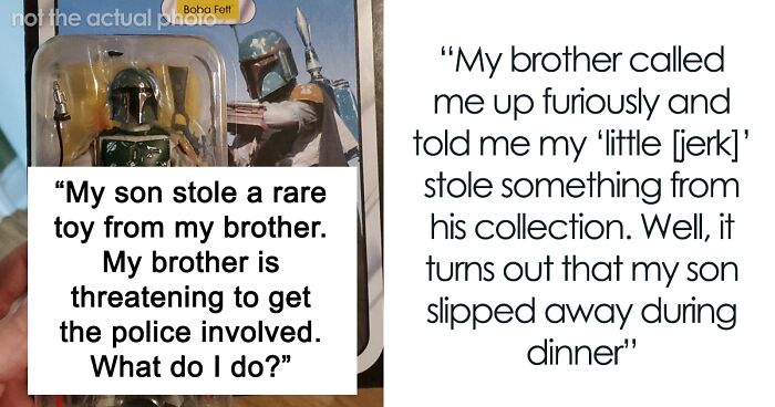 Man Refuses To Pay Brother Back For A Figurine His Son Stole Until He Finds Out The Reason Behind It