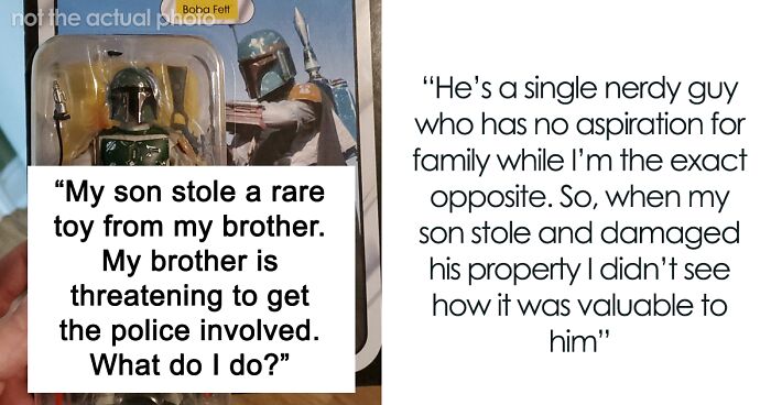 Man Refuses To Pay Brother Back For A Figurine His Son Stole Until He Finds Out The Reason Behind It
