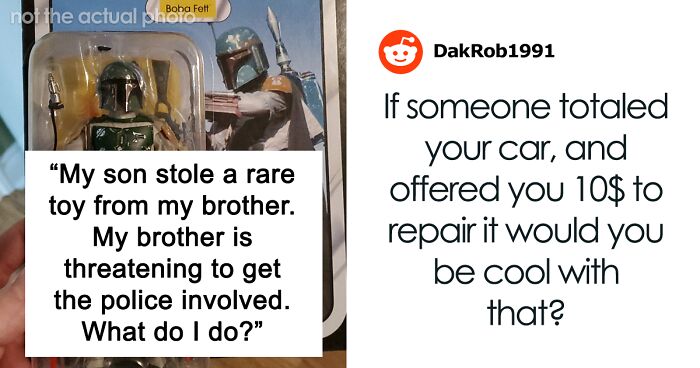 Man Refuses To Pay Brother Back For A Figurine His Son Stole Until He Finds Out The Reason Behind It