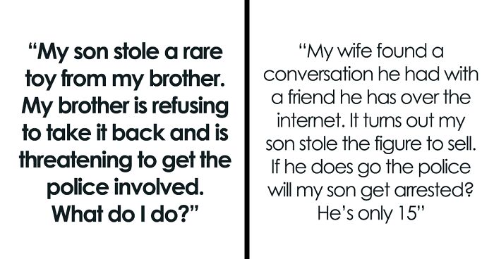 Man Refuses To Pay Brother Back For A Figurine His Son Stole Until He Finds Out The Reason Behind It