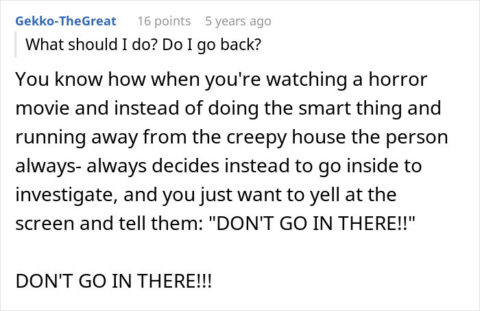 Comment discussing a creepy teen entering step-sister&rsquo;s room to cut hair, with parents thinking it&rsquo;s no big deal.