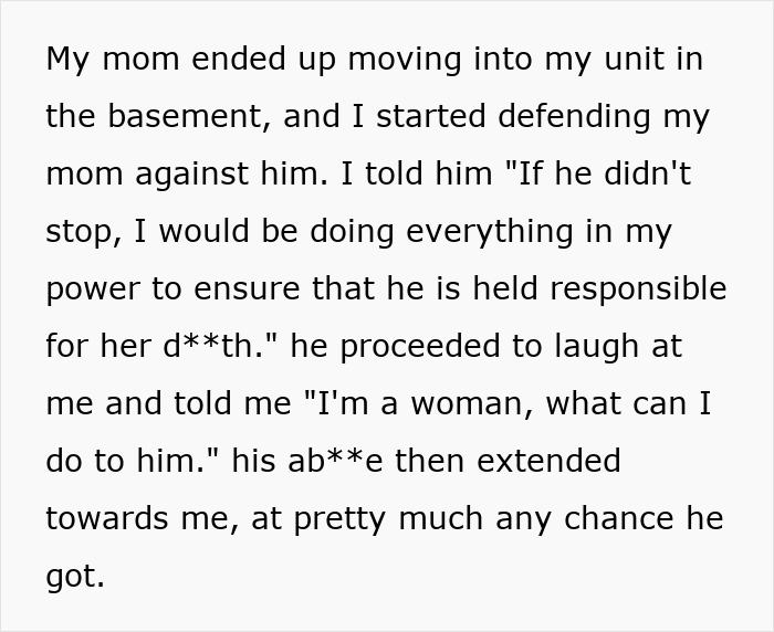 Alt text: Daughter defends mom against husband who refuses chemotherapy, making her life difficult and threatening family safety.