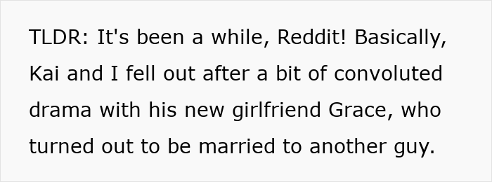 Text post on a white background describing a woman's innocent goofy joke revealing her husband is a horrible cheating jerk.