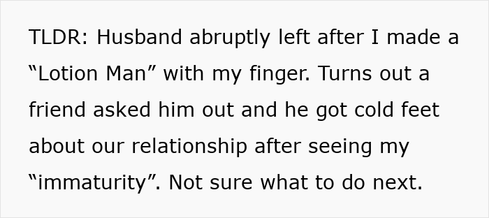 Woman’s innocent goofy joke reveals her husband is a horrible cheating jerk leaving their relationship in doubt.