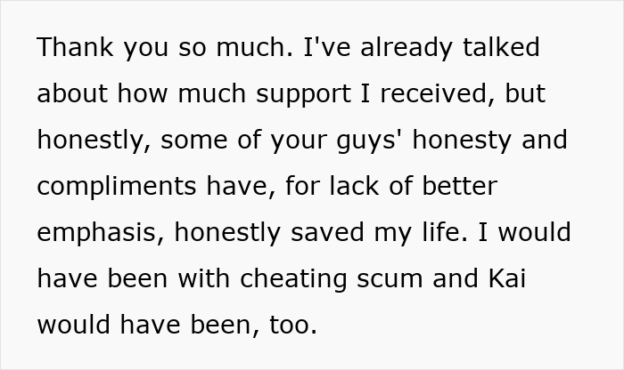 Text message with a woman's innocent goofy joke revealing her husband as a horrible cheating jerk.