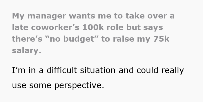 Manager Wants Woman To Take Over Coworkers Job With No Raise, She Decides To Make Their Life Harder