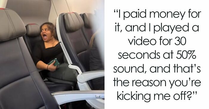 Woman Loses It After Getting Kicked Off Plane For Watching Videos Without Headphones