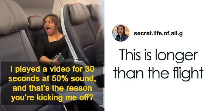 Woman Loses It After Getting Kicked Off Plane For Watching Videos Without Headphones