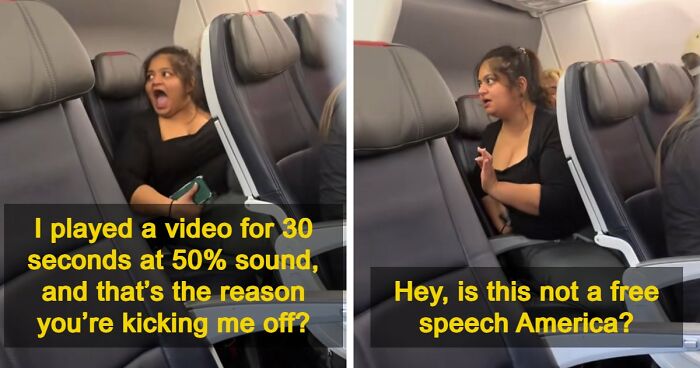 Woman Loses It After Getting Kicked Off Plane For Watching Videos Without Headphones