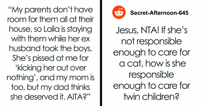 “Just Chill Out”: Single Mom Disregards Sis’s One Rule About Cat, She And Kids Get Kicked Out