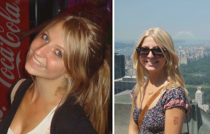 Side-by-side photos of a young blonde woman smiling, illustrating unsettling mysteries that continue to fascinate and disturb.