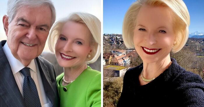 Ambassador, 60, Mocked Over Filtered Selfies That Contrast Sharply With Husband’s Appearance