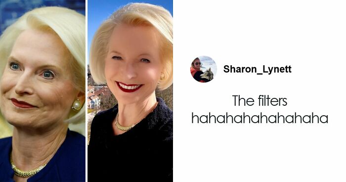 Ambassador, 60, Mocked Over Filtered Selfies That Contrast Sharply With Husband’s Appearance