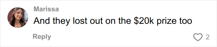 Comment from Marissa about a US track star losing the $20k prize due to an officials’ mistake revealed by probe.