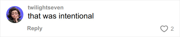 Comment by user twilightseven reads that was intentional, reaction to US track star losing title after officials' mistake revealed by probe.