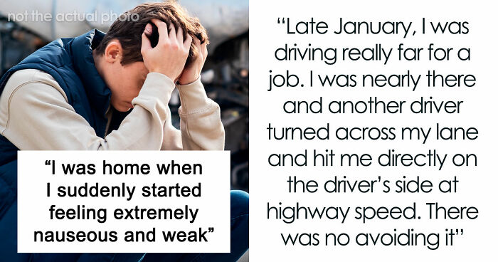 Guy Coughs Up Blood 4 Days After A Car Accident, Warns Others To Take Crashes More Seriously
