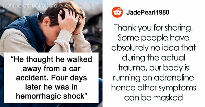 Guy Coughs Up Blood 4 Days After A Car Accident, Warns Others To Take Crashes More Seriously