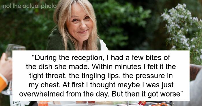 Bride’s Wedding Night Ends With EpiPen And Drama After MIL Puts Nuts In Dish Despite Her Allergy