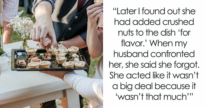 Bride’s Wedding Night Ends With EpiPen And Drama After MIL Puts Nuts In Dish Despite Her Allergy