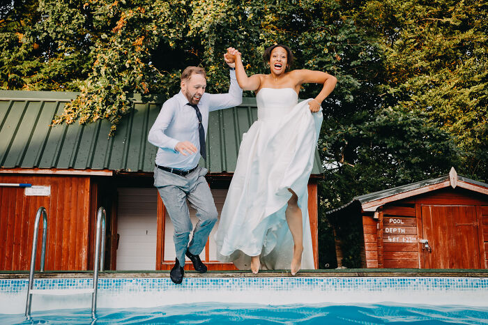 When The Wedding Day Suddenly Turned Into A Pool Party