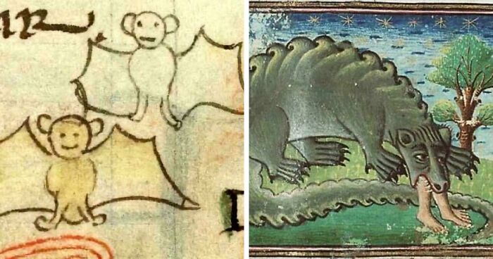 77 Cool And Bizarre Creatures Modern People Noticed In Medieval Art