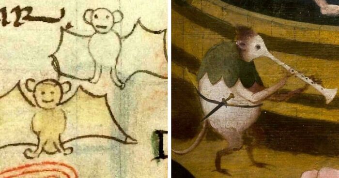 77 Cool And Bizarre Creatures Modern People Noticed In Medieval Art
