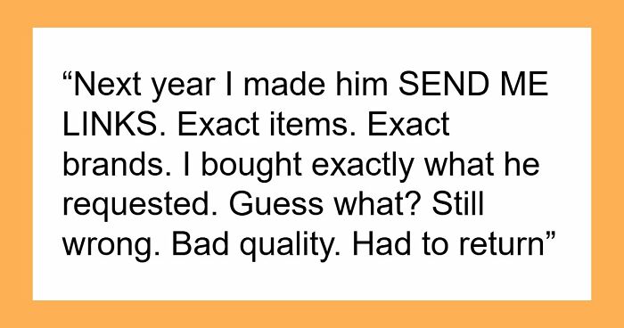 Man Always Finds Something Wrong With Wife’s Gifts, Is Upset She Doesn’t Want To Gift Him Anything Anymore