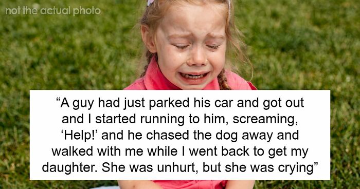 Dad Furious After Wife Hurls Their Daughter Over A Fence To Save Her From A Charging Dog