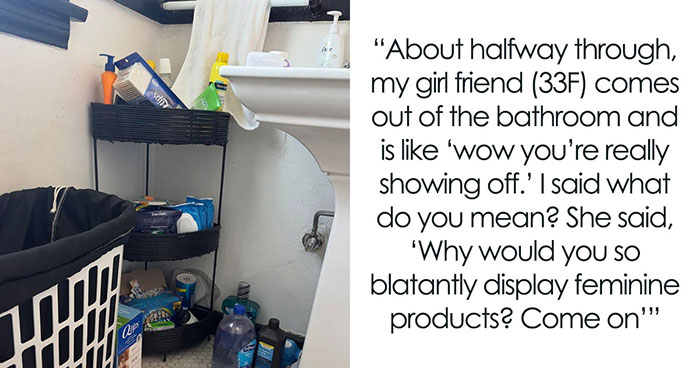 Man Stashes Midol And Tampons In Bathroom For Friends, One Guest Starts Drama Over Virtue Signaling
