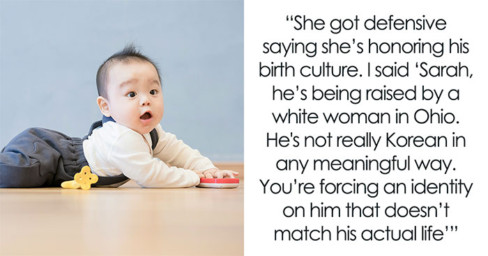 Adoptive Mom Forces Korean Lifestyle On Toddler, Friend Says Child Is Miserable, Gets Cut Off
