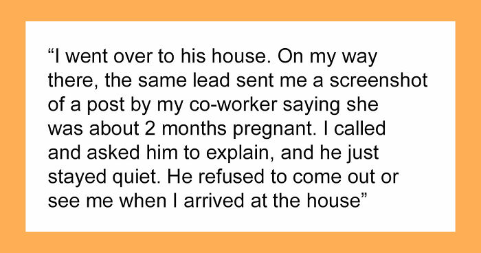 Woman Congratulates Boyfriend And His Pregnant Mistress In Front Of All Coworkers