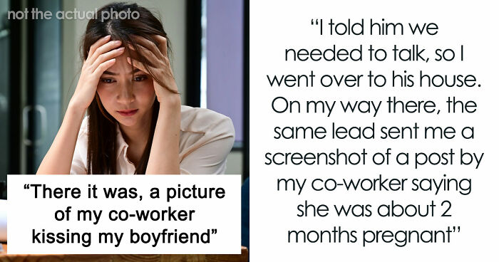 Woman Congratulates Boyfriend And His Pregnant Mistress In Front Of All Coworkers