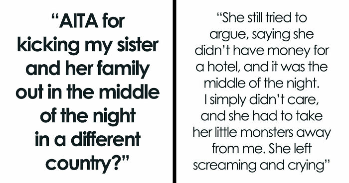 Woman Kicks Sister And Her “Monster” Kids Out In The Middle Of The Night, Bans Them From Visiting