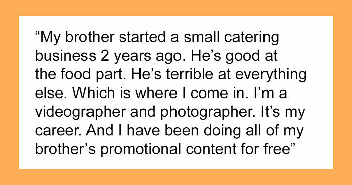 Guy Regrets Dissing Sister’s Whole Career After She Invoices Him For All Her Free Work