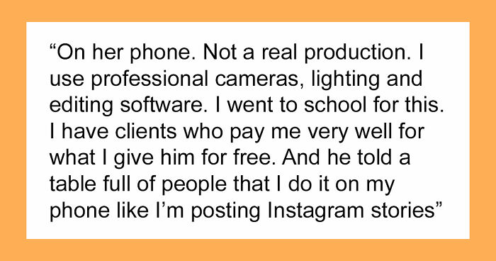 Guy Regrets Dissing Sister’s Whole Career After She Invoices Him For All Her Free Work