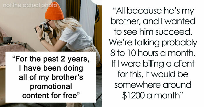 Guy Regrets Dissing Sister’s Whole Career After She Invoices Him For All Her Free Work